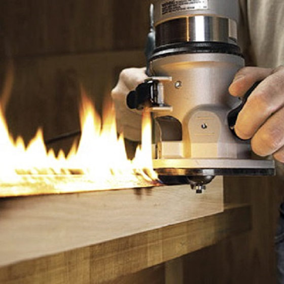 Tips for preventing router bit from burning wood